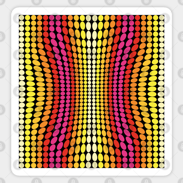 Dots color yellow, orange, red Sticker by NYWA-ART-PROJECT